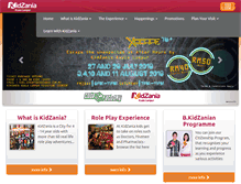 Tablet Screenshot of kidzania.com.my